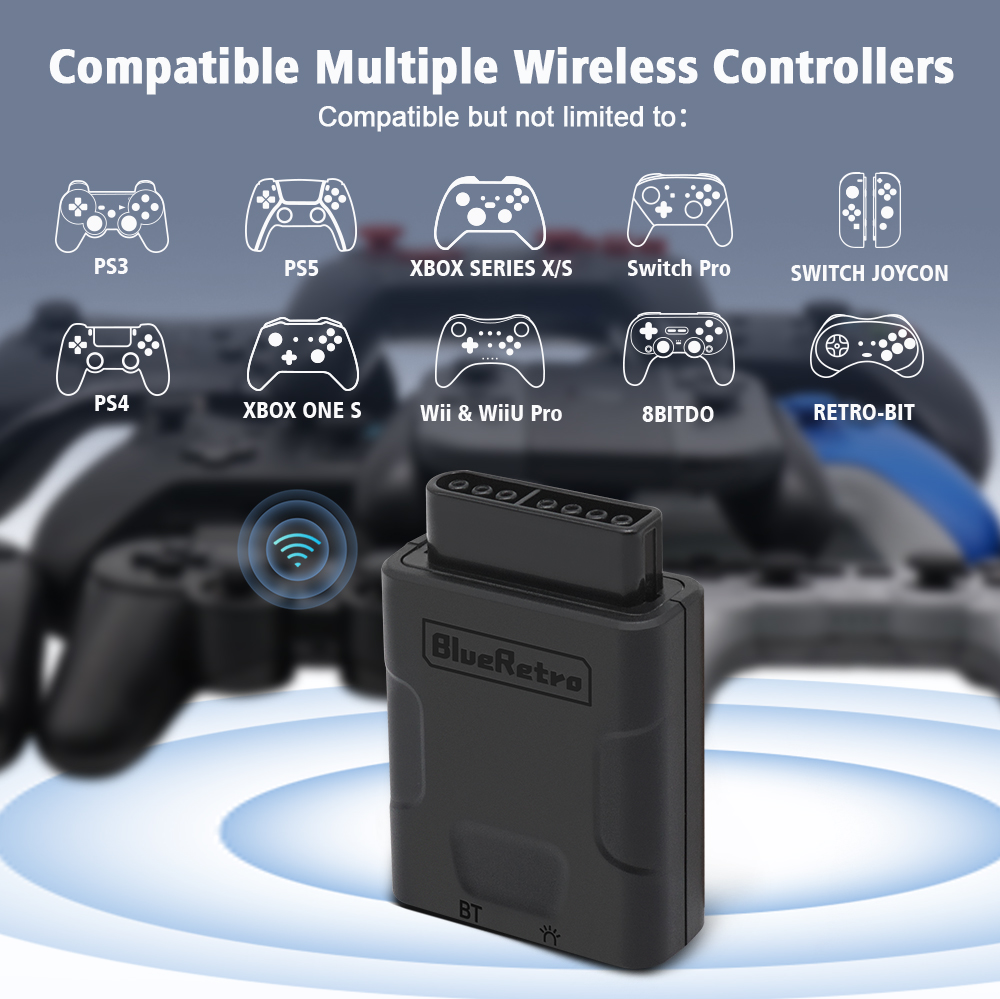 Retro Gaming Xbox One - RetroScaler Blueretro Wireless Controller Adapter For