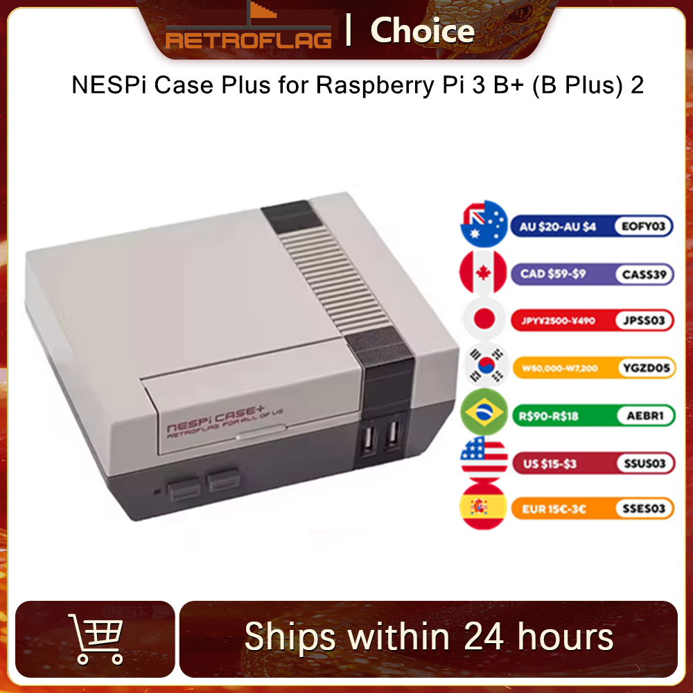 Raspberry Pi Retropie - Retroflag NESPi Case Plus Functional Power