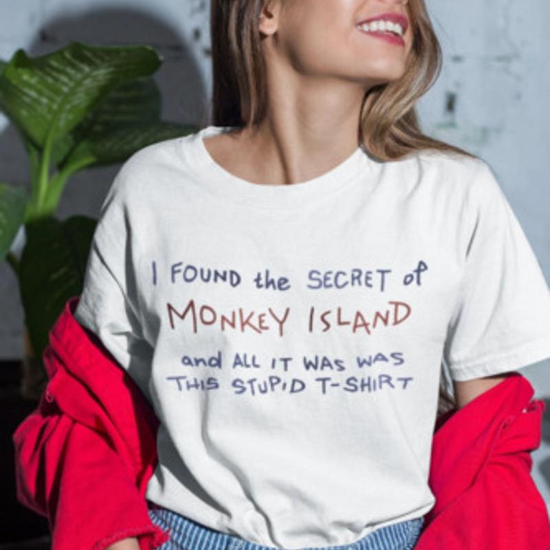 Retro Gaming T Shirt - Monkey Island Gaming T Shirt Stupid