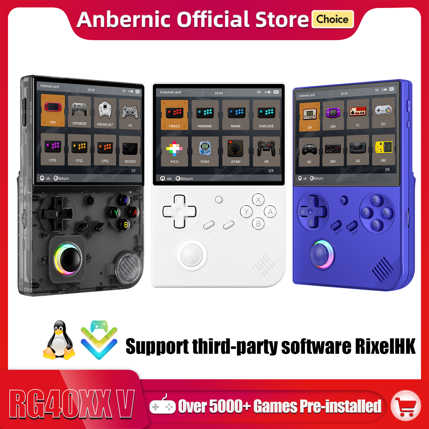 Retro Gaming La - ANBERNIC RG 40XXV 64 Bit Linux