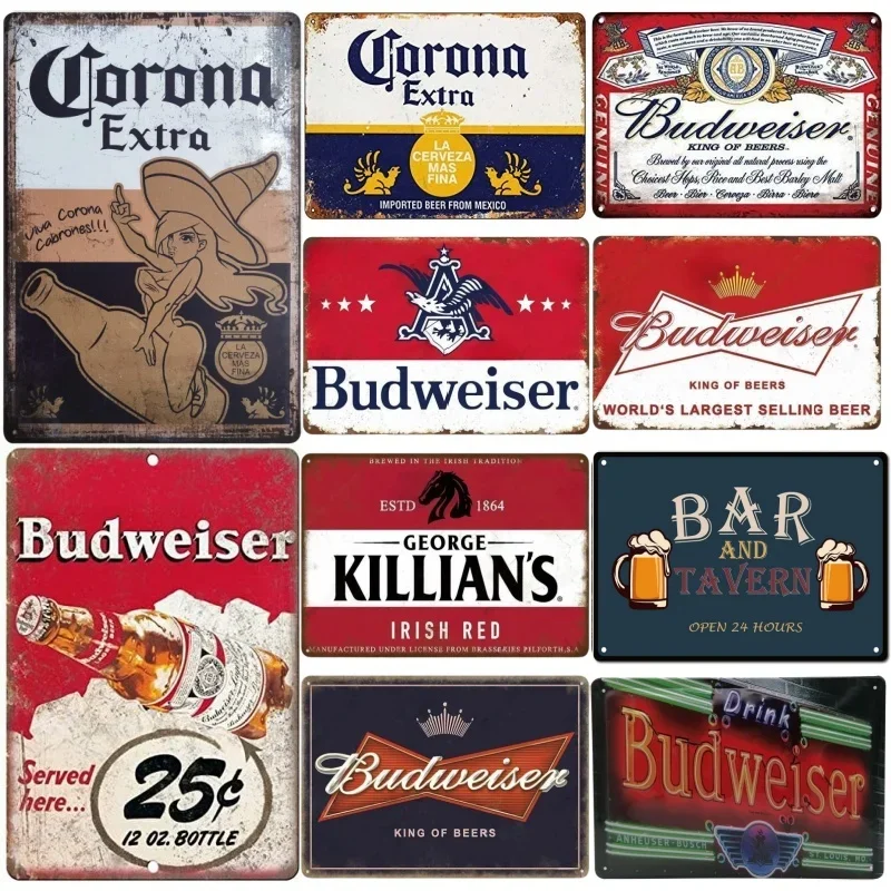 Retro Gaming Pictures - Metal Tin Poster Beer Metal Sign