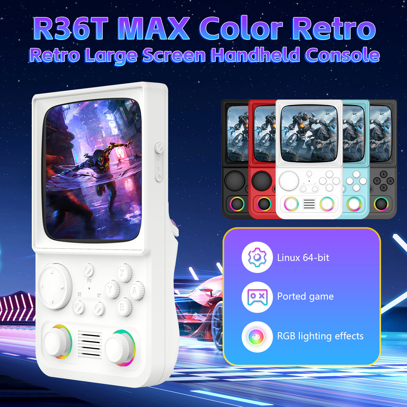 Retro Gaming Images - AISLPC R36T MAX Retro TV Handheld