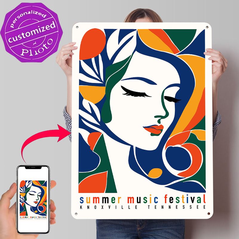 Retro Gaming Bar - Summer Music Festival Tinplate Poster Wall
