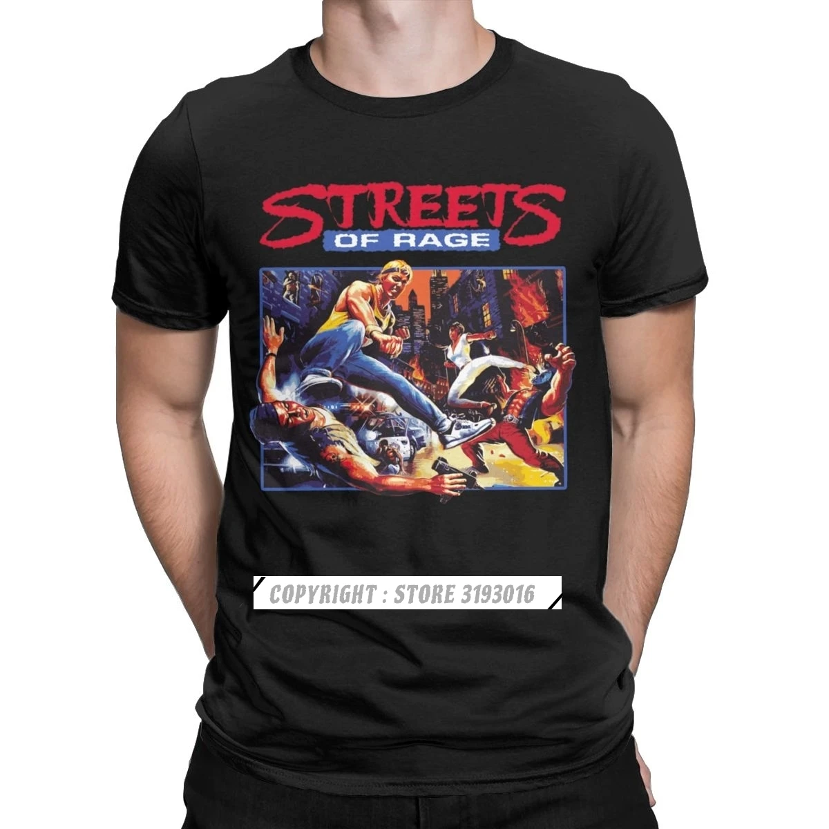 Retro Gaming T Shirt - Men Streets Of Rage T Shirts