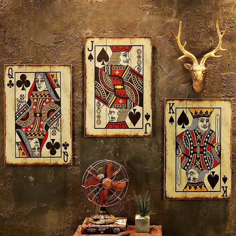 Industrial Chic Poker Wall Dec – Retro Gaming Bar Bewertung und Preis