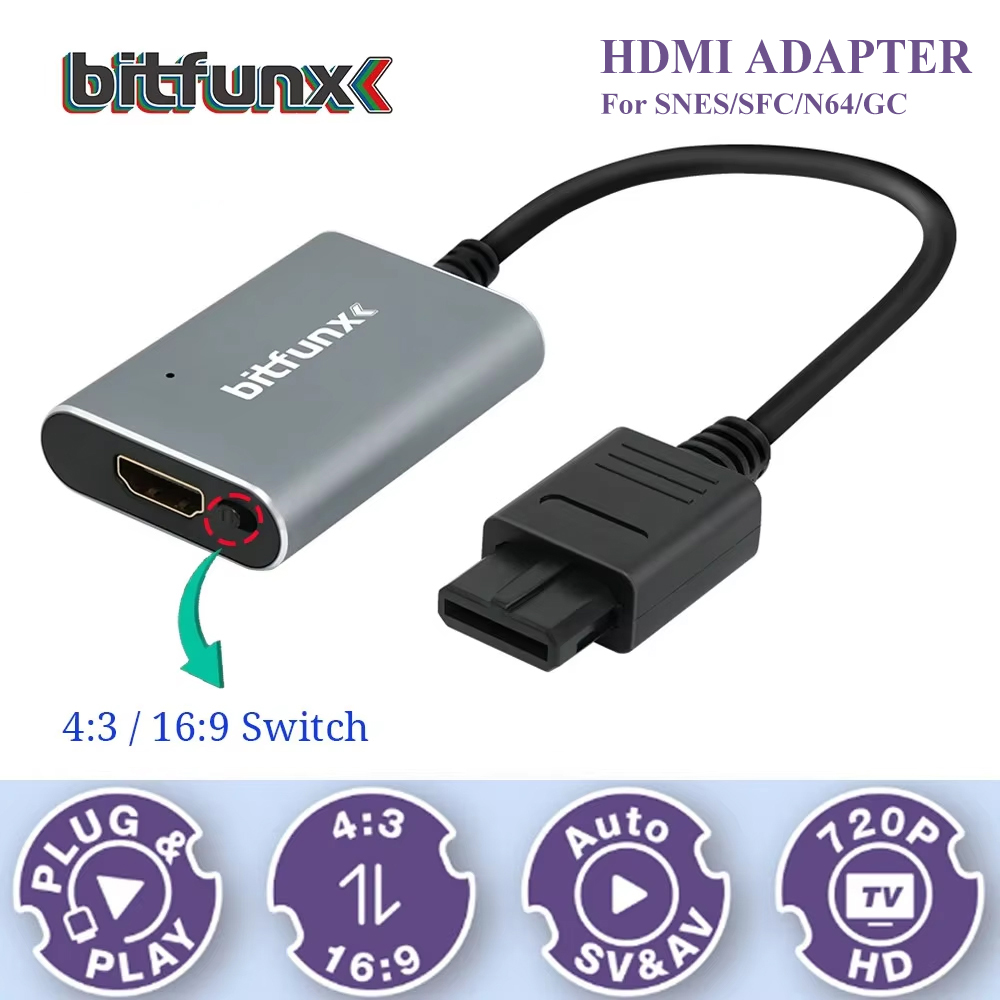 Bitfunx 720P Svideo / AV To HD – Retro Gaming Theme Bewertung und Preis