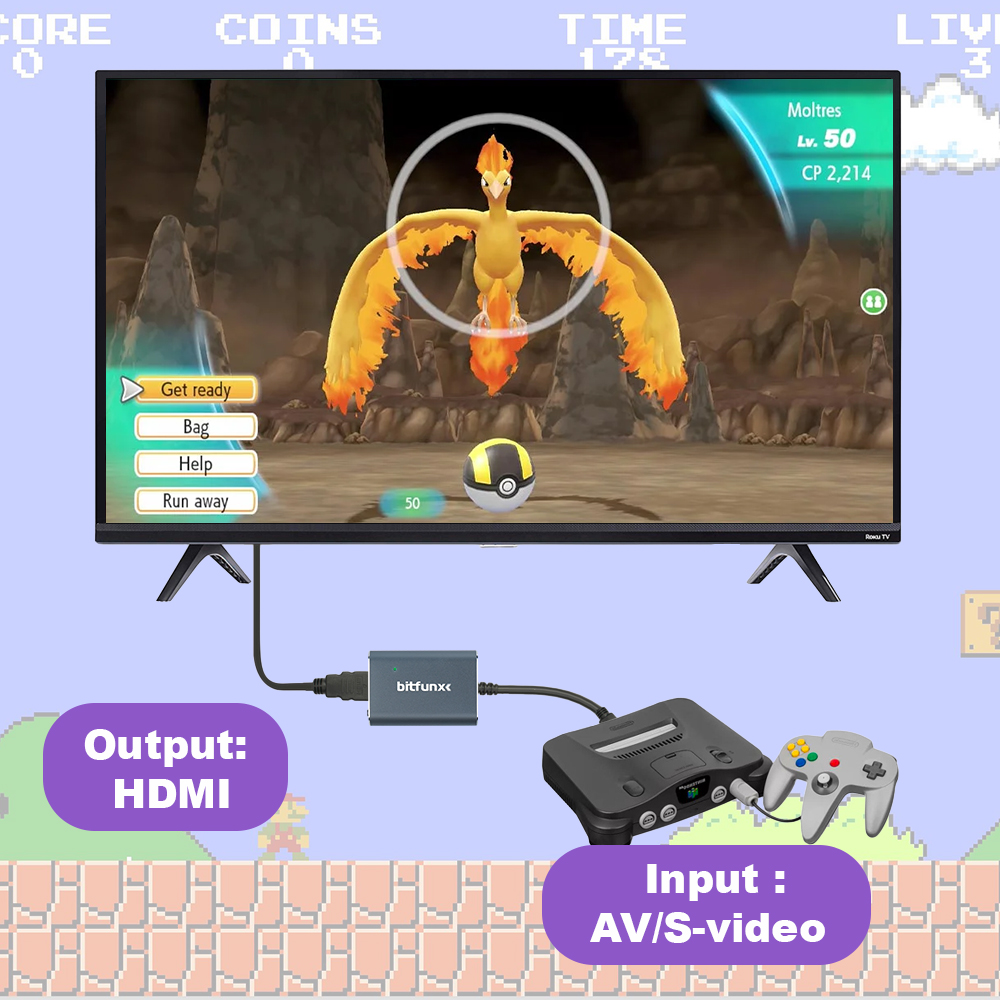 Bitfunx 720P Svideo / AV To HD – Retro Gaming Theme Bewertung und Preis