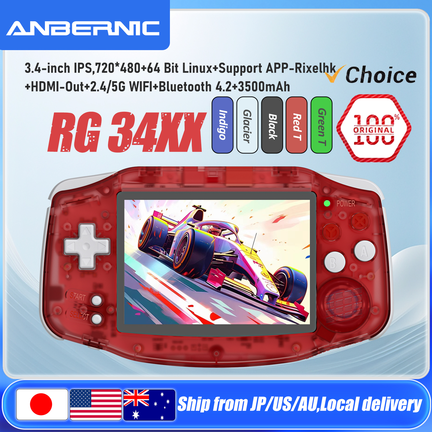 ANBERNIC RG34XX Handheld Game  – Retro Gaming On Linux Bewertung und Preis