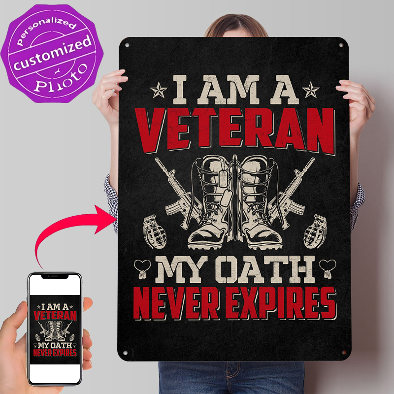 Veteran Military Quote Metal P – Retro Gaming Bar Bewertung und Preis