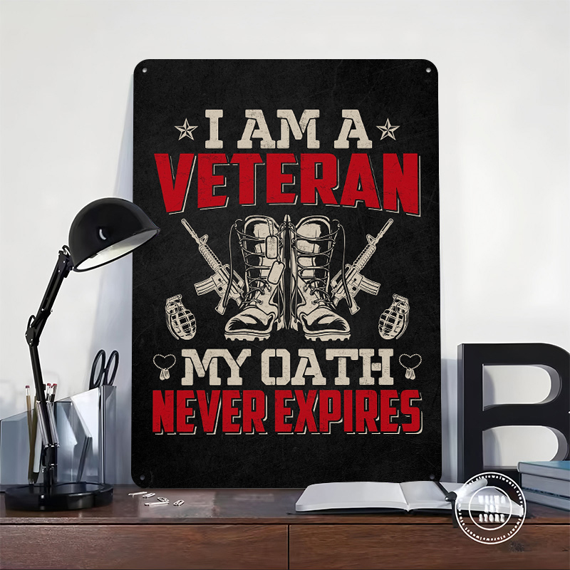 Veteran Military Quote Metal P – Retro Gaming Bar Bewertung und Preis
