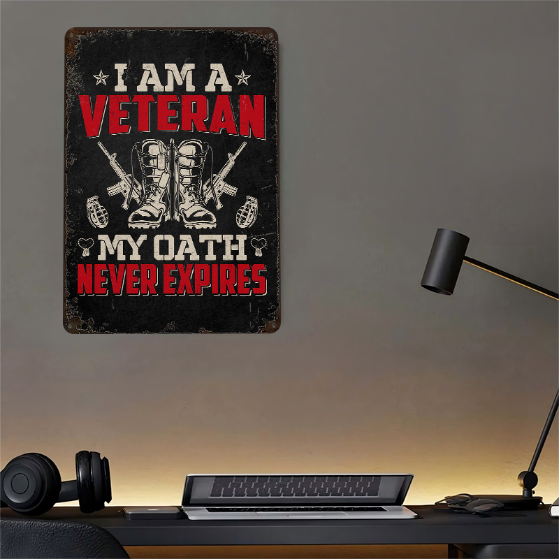 Veteran Military Quote Metal P – Retro Gaming Bar Bewertung und Preis