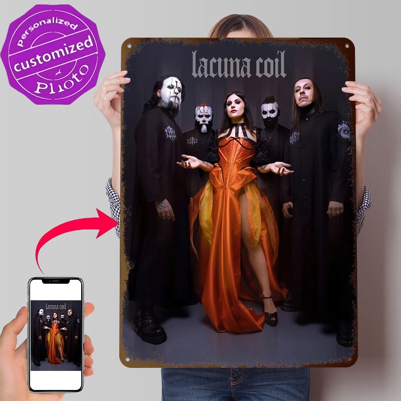 Lacuna Coil Band Portrait Tin  – Retro Gaming Bar Bewertung und Preis