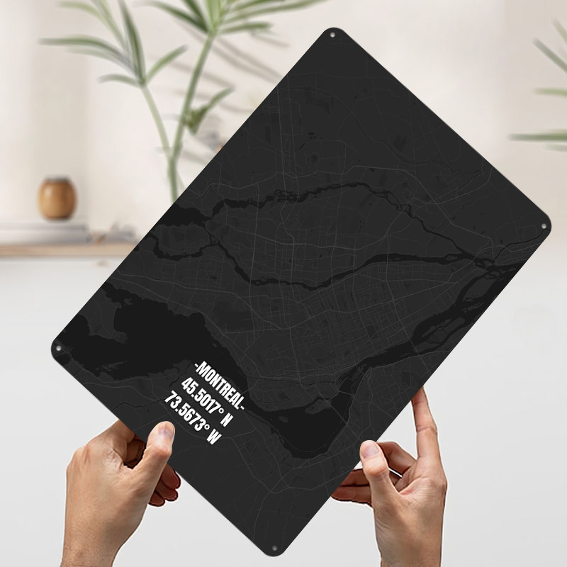 Montreal Map Metal Poster Cust – Retro Gaming Montreal Bewertung und Preis