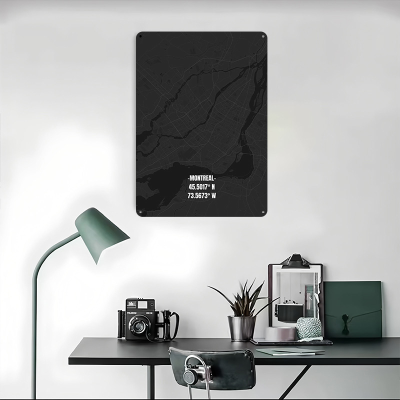 Montreal Map Metal Poster Cust – Retro Gaming Montreal Bewertung und Preis