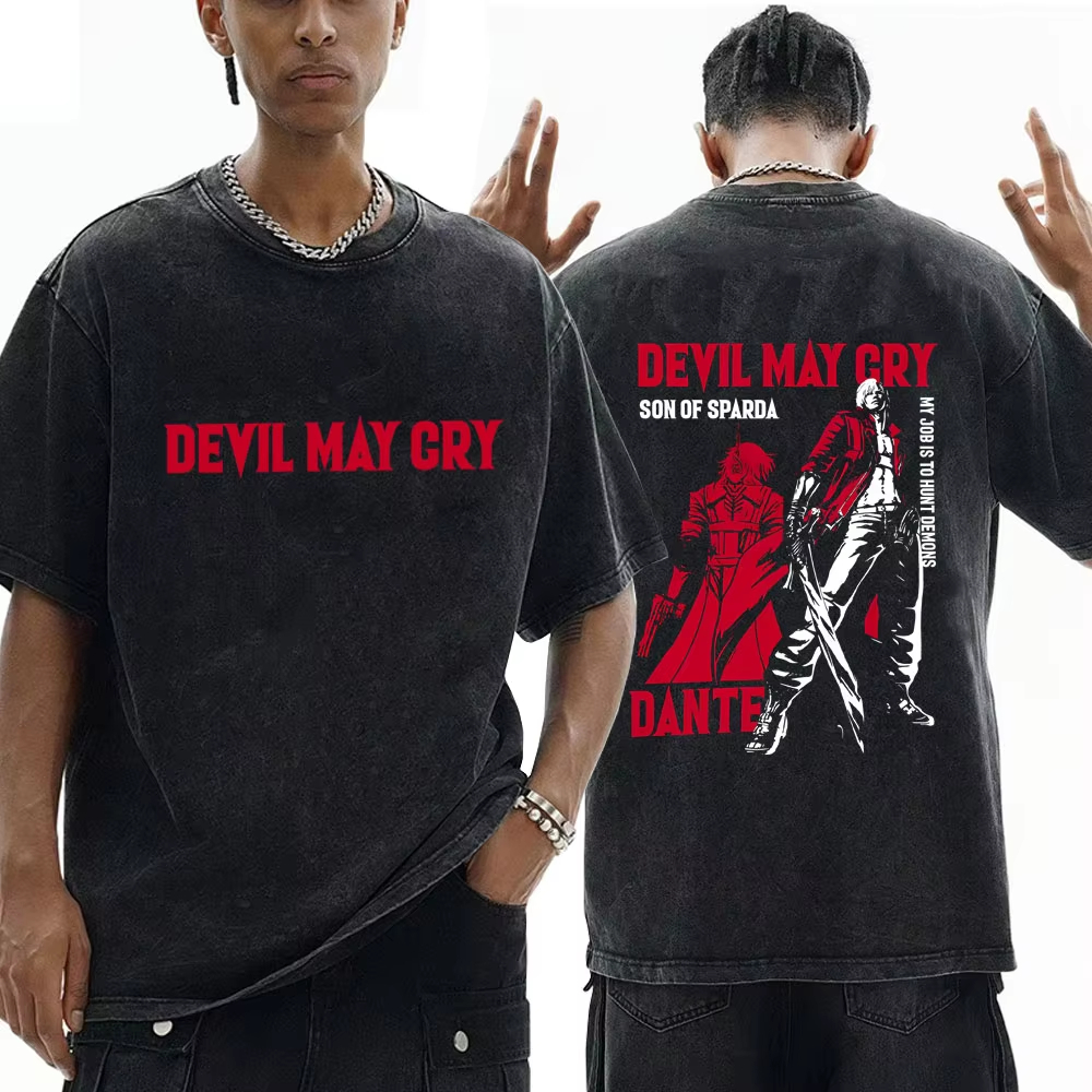 Devil May Cry Retro Washed T-s – Retro Gaming Shop Bewertung und Preis