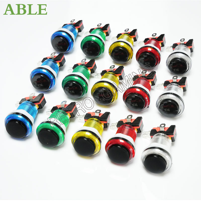 12pcs 6 Colors Arcade LED Push – Retro Gaming Shop Bewertung und Preis