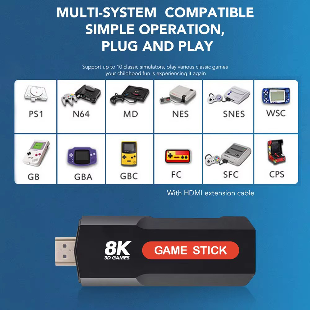 X2 Game Stick HD 4K 8K 3D Cons – Retro Gaming Theme Bewertung und Preis