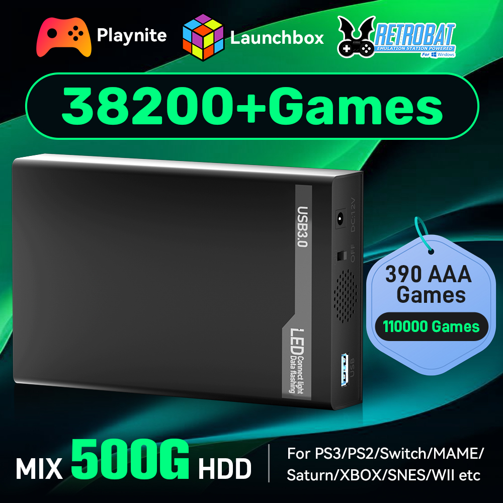 MIX500G Game Hard Drive With 3 – Retro Gaming Theme Bewertung und Preis