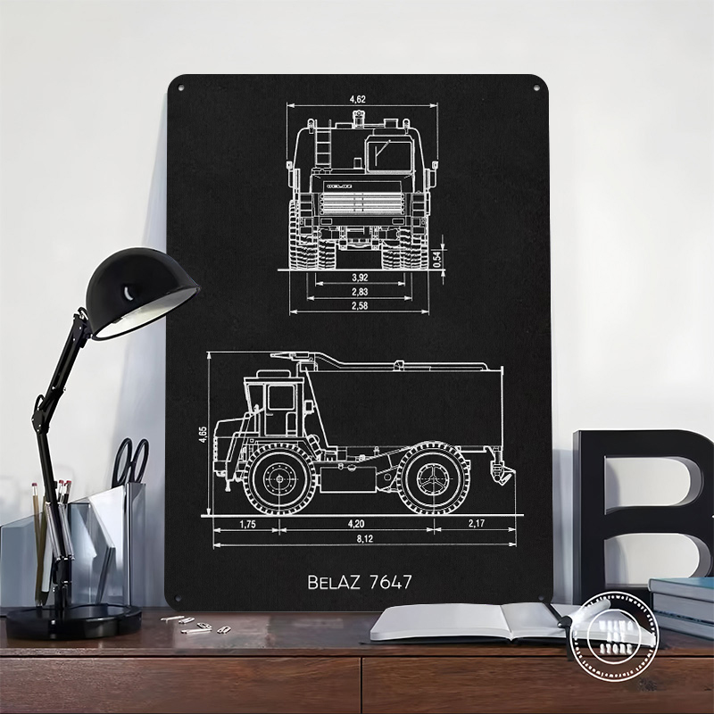 BelAZ 7647 Metal Poster Wall A – Retro Gaming Bar Bewertung und Preis