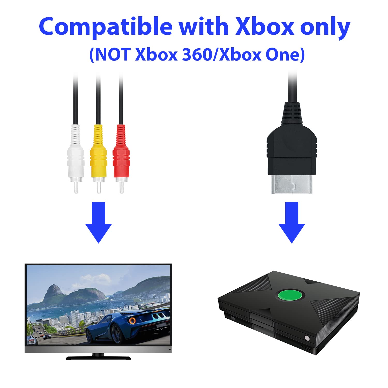 Xbox Original AV Cable Cord Co – Retro Gaming Xbox One Bewertung und Preis